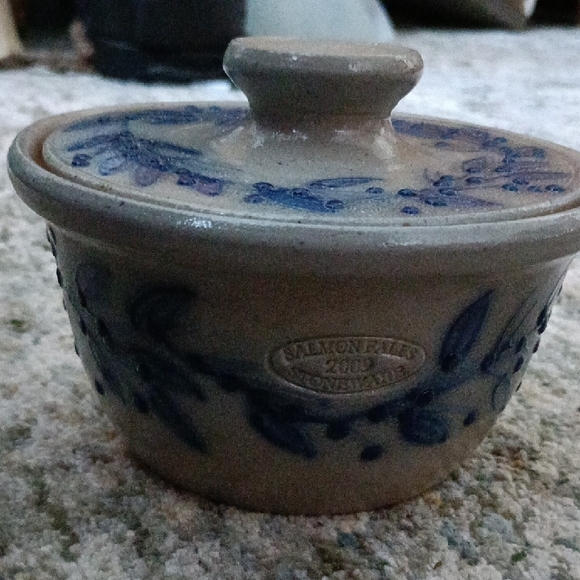 Salmon falls pottery Other - Salmon Falls Pottery Butter Dish W/Lid 2009 Decor By Don Haines